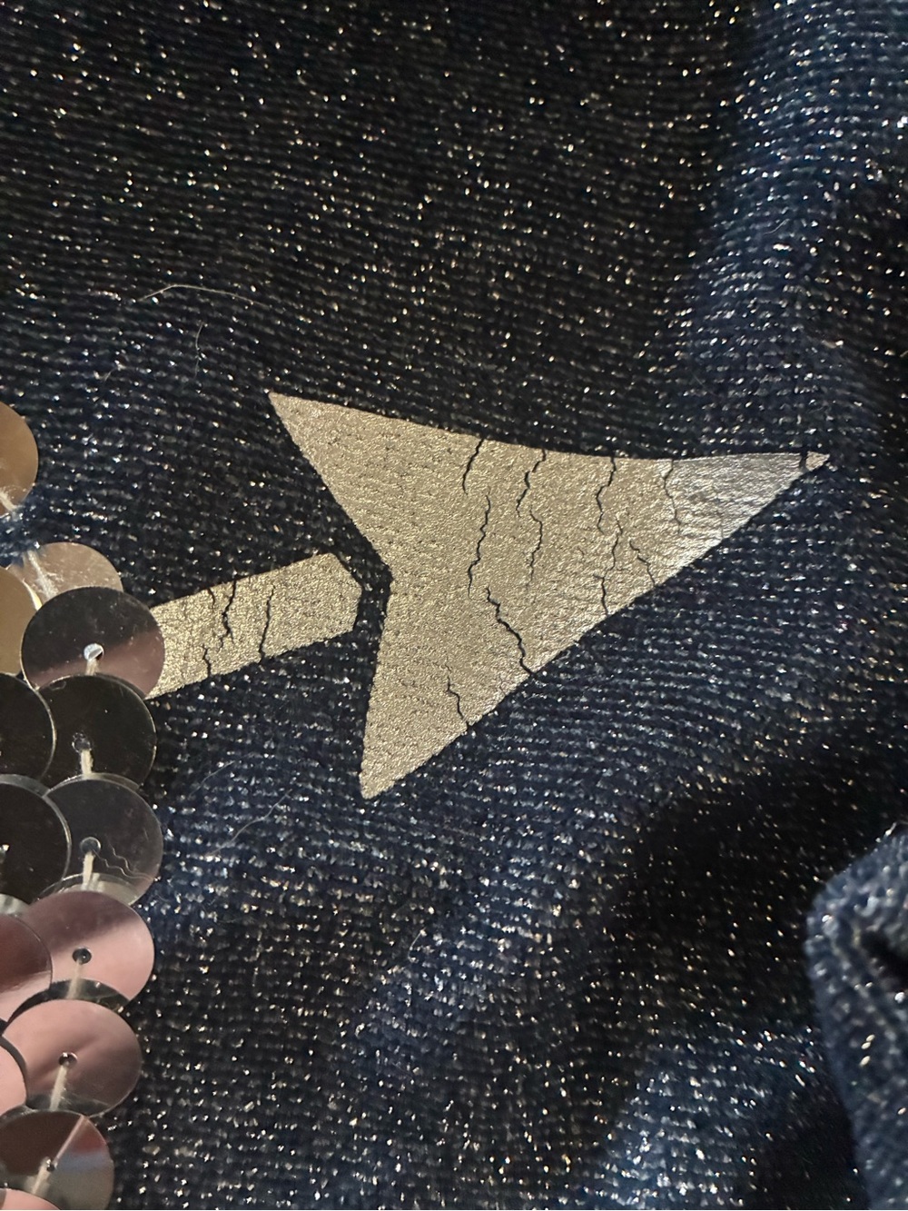💘VTG PINK Victoria's Secret Navy Metallic Sparkle Flip Sequin Heart Arrow💘 - Picture 15 of 16